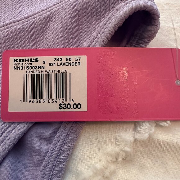 NWT Ninety-Nine Degrees Lavender Swim Bikini 2 Piece Set Size Small - Picture 5 of 7